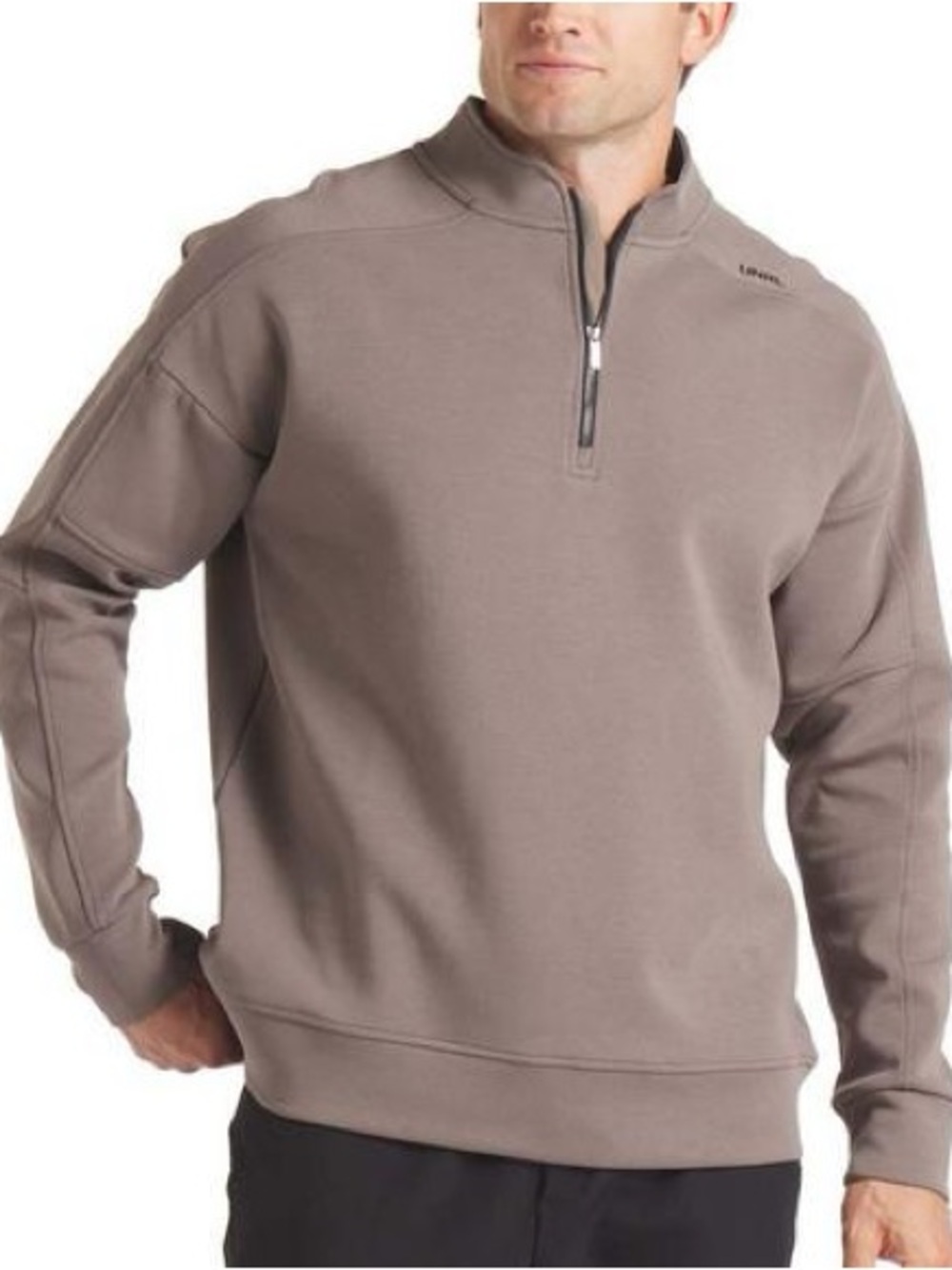 UNRL Mens Outbound 1/4 Zip Pullover Dark Taupe Size Medium